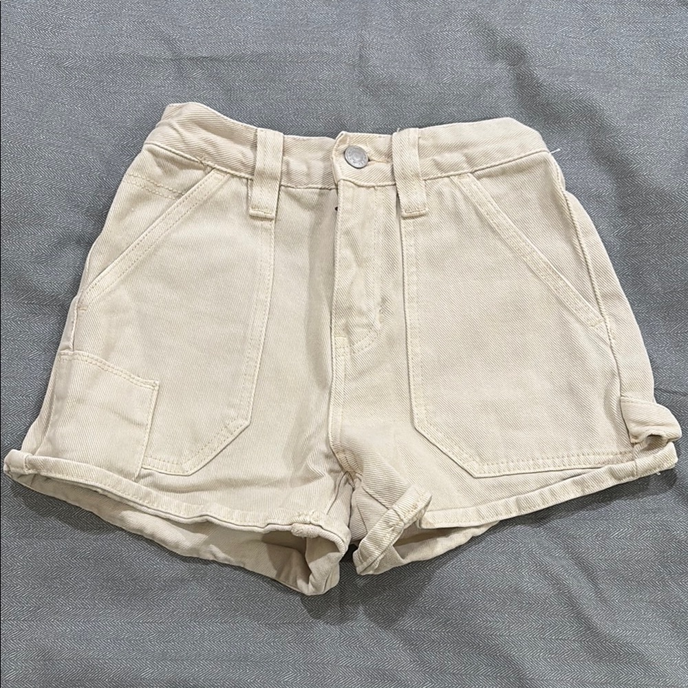 Pacsun Women's Workwear Cream Shorts
